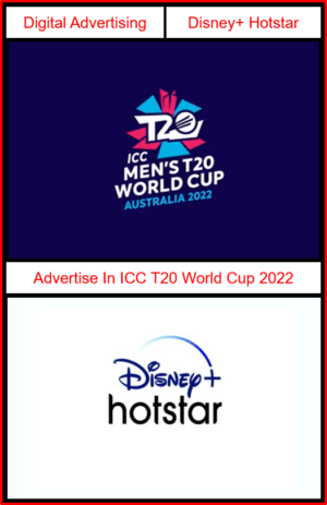 advertising in icc world cup 2022, advertising in t20 2022, advertising on disney hotstar world cup 2022, world cup advertising agency
