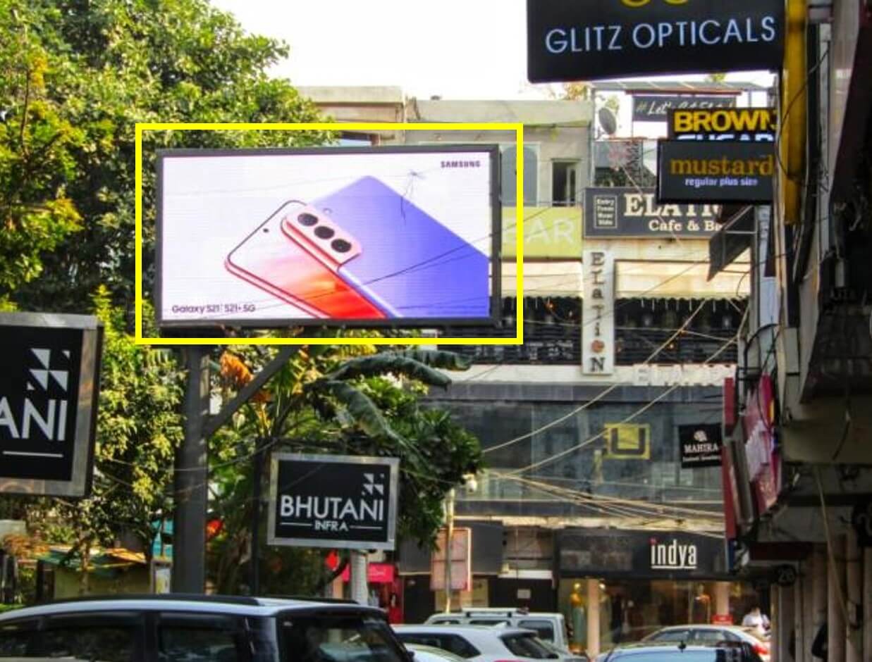 Led Screen Advertising At GK Main Market, Delhi