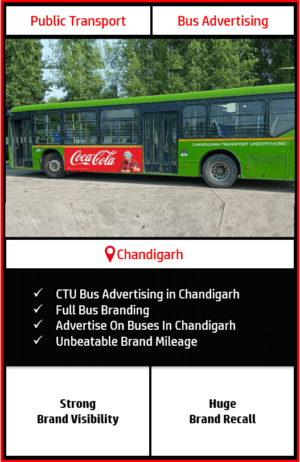 advertising on buses in chandigarh, bus branding in chandigarh, CTU Bus Branding In Chandigarh, CTU Bus Advertisement Campaign, Outdoor Advertising In Chandigarh