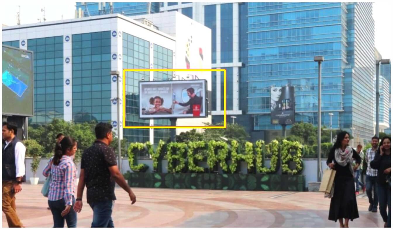 Option No.1 Outdoor Unipole Advertising Opp. Wine Company, DLF Cyber Hub, Gurugram