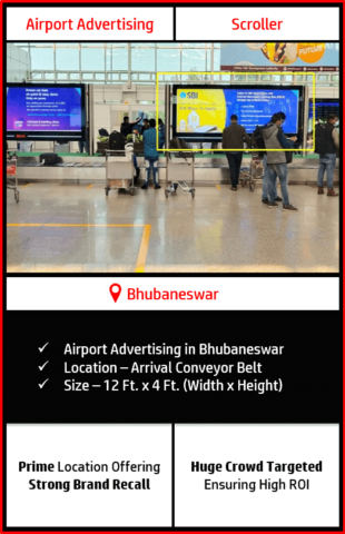 airport advertising in bhubaneswar, indoor airport branding in bhubaneswar, bhubaneswar airport advertising, advertising in bhubaneswar, indoor airport advertising agency in bhubaneswar
