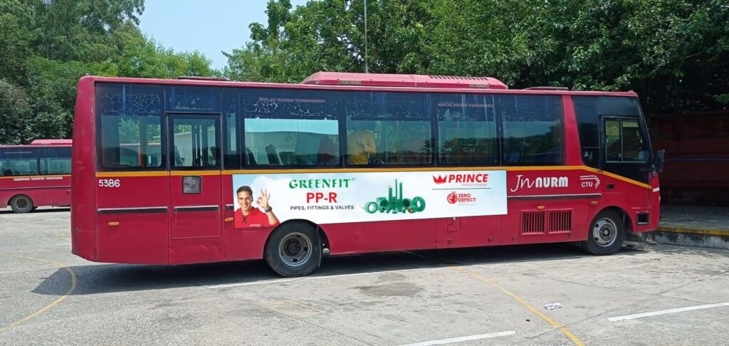 advertising on buses in chandigarh, bus branding in chandigarh, CTU Bus Branding In Chandigarh, CTU Bus Advertisement Campaign, Outdoor Advertising In Chandigarh