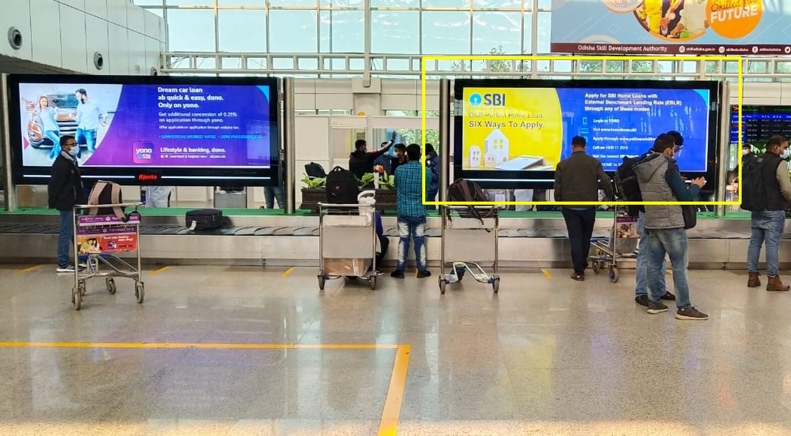 Option No.1 Branding at Arrival Conveyor Belt at Bhubaneswar International Airport