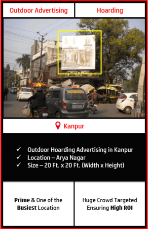 outdoor advertising in kanpur, hoarding advertising in kanpur, outdoor advertising agency in kanpur