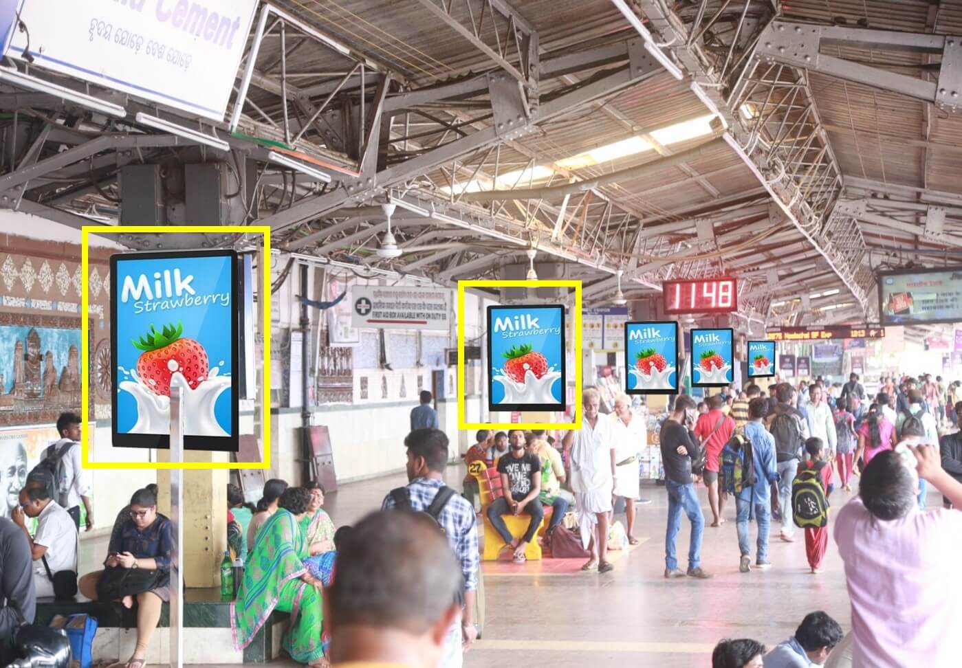 Option No.2 Outdoor Kiosk Advertising at Platform No. 1 at Railway Station, Bhubaneswar