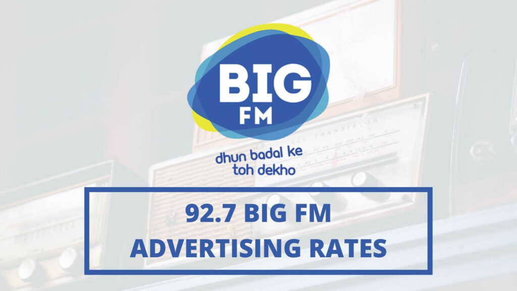 big fm advertising rates in india, advertising in big fm, big fm radio advertising, radio advertising agency in india
