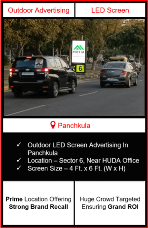 Digital Led Screen Advertising in Panchkula, Digital Outdoor Advertising In Panchkula, Advertising Agency In Panchkula