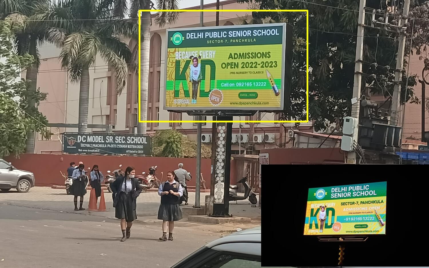 Outdoor Digital Led Screen Advertising In Sector7, Main Market, Panchkula
