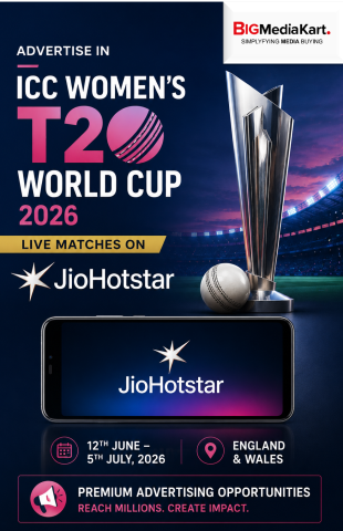 Advertising in ICC Women’s T20 World Cup 2026 on JioHotstar by Big Media Kart